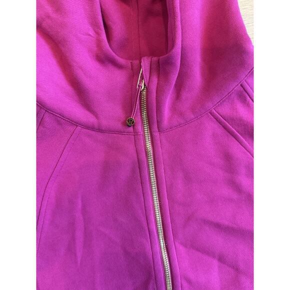 Lululemon Scuba Oversized Half Zip Hoodie Ripened Raspberry/Gold Size XL/XXL - Picture 2 of 7